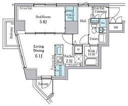 間取図画像 1LDK
