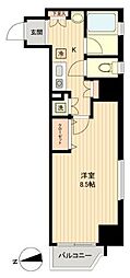 ラクラス新御徒町 1Kの間取図画像