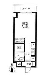 KDXレジデンス御徒町 1Kの間取図画像