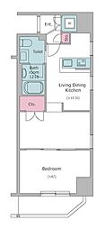 RESIDIA上野御徒町 1DKの間取図画像