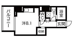 SEASONFLATS蔵前清住通り ワンルームの間取図画像
