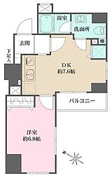 スパッジオ蔵前 1DKの間取図画像