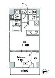 GRANPASEO押上八広 1LDKの間取図画像
