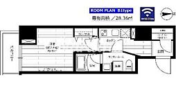 ステージグランデ秋葉原 1Kの間取図画像