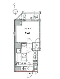 crealpremier浅草橋 1Kの間取図画像