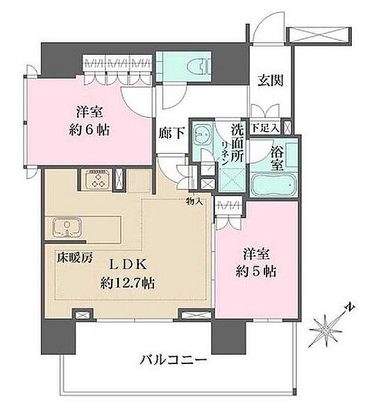 同じ建物の物件間取り写真 - ID:213110308331