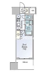 ルフォンブランシェ品川南大井 11階1Kの間取り