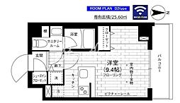 ステージグランデ京急蒲田 2階ワンルームの間取り