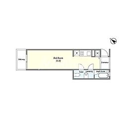 グリディエ（Ｇｒｉｄｉｅ） 2階ワンルームの間取り