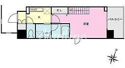Urban Link大森海岸 9階1Kの間取り
