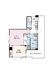 ステラコート洗足 5階1LDKの間取り