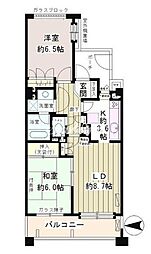 大森パーク・ホームズベイサイドコート 2LDKの間取図画像