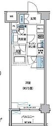 プラネソシエ大森山王 1Kの間取図画像
