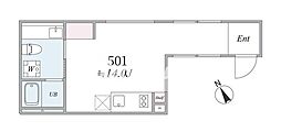 ザ・トリアス121(the trias 121) 1LDKの間取図画像