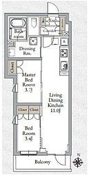 Live Casa千鳥町 2LDKの間取図画像