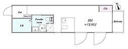 トリアス574(trias574) 1DKの間取図画像