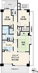 サンヴェール南馬込 3LDKの間取図画像