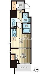 クロスレジデンス蒲田2 1DKの間取図画像