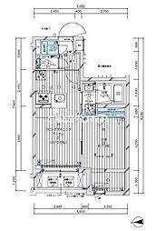MAINSTAGE大森 1LDKの間取図画像