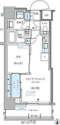 パークアクシス大森山王 1LDKの間取図画像