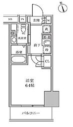 レジディア蒲田4 1Kの間取図画像