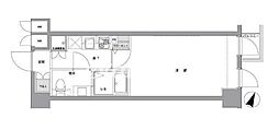 ル・リオン品川二葉 1Kの間取図画像