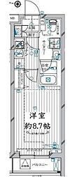 大田区蒲田1丁目マンション 1Kの間取図画像