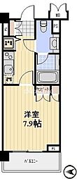 プロスペクト大森海岸 1Kの間取図画像