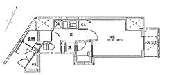 TFレジデンス蒲田 1Kの間取図画像