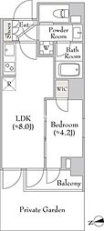 ルミーク大森 1LDKの間取図画像