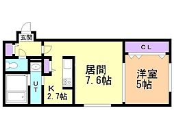 間取図画像 1LDK