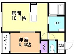 間取図画像 1LDK