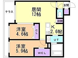 間取図画像 2LDK