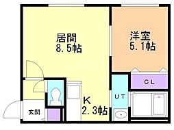 間取図画像 1LDK