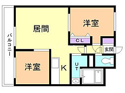 間取図画像 2LDK