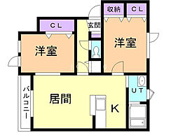 エコパークNコート 2階/202