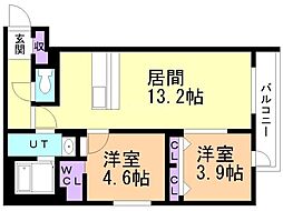 間取図画像 2LDK