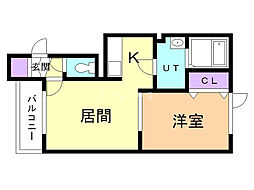 SolView 1LDKの間取図画像