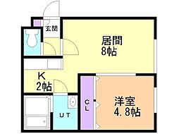 TOMATO 1LDKの間取図画像