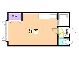 スウィートハウス ワンルームの間取図画像