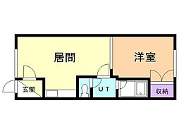 レガロ 1DKの間取図画像
