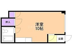 スカイコーポ・カヤノ ワンルームの間取図画像