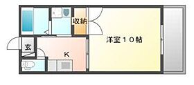 コンフォートケヤキ 302 ｜ 岡山県岡山市中区東川原（賃貸マンション1K・3階・31.00㎡） その2