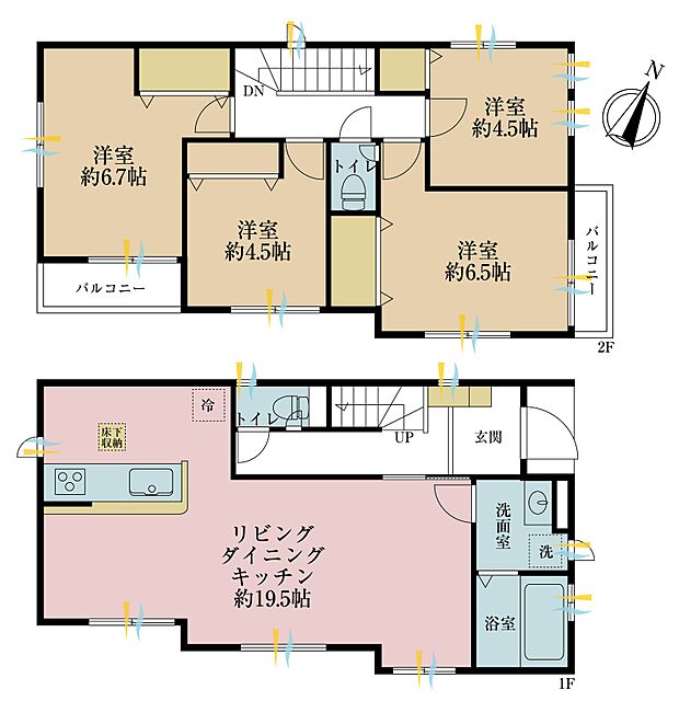 4ＬＤＫ、土地面積90．12平米、建物面積98．12平米