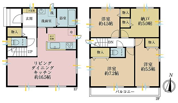 3ＳＬＤＫ、土地面積80．11平米、建物面積90．25平米