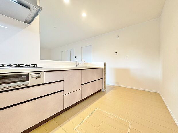 スマートな意匠と充実の機能を備えたキッチンが、暮らしにおいしい彩りを添えます。