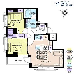 間取図画像 2LDK