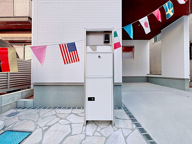 郵便物を受け取るための郵便受けも、きちんと管理されています。