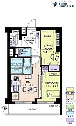 大塚コーポビアネーズ 1SDKの間取り