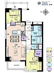 間取図画像 2LDK